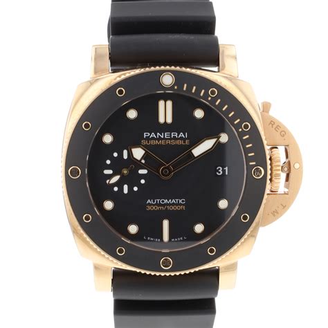 panerai submersible 42mm gold|panerai underwater goldtech 42mm.